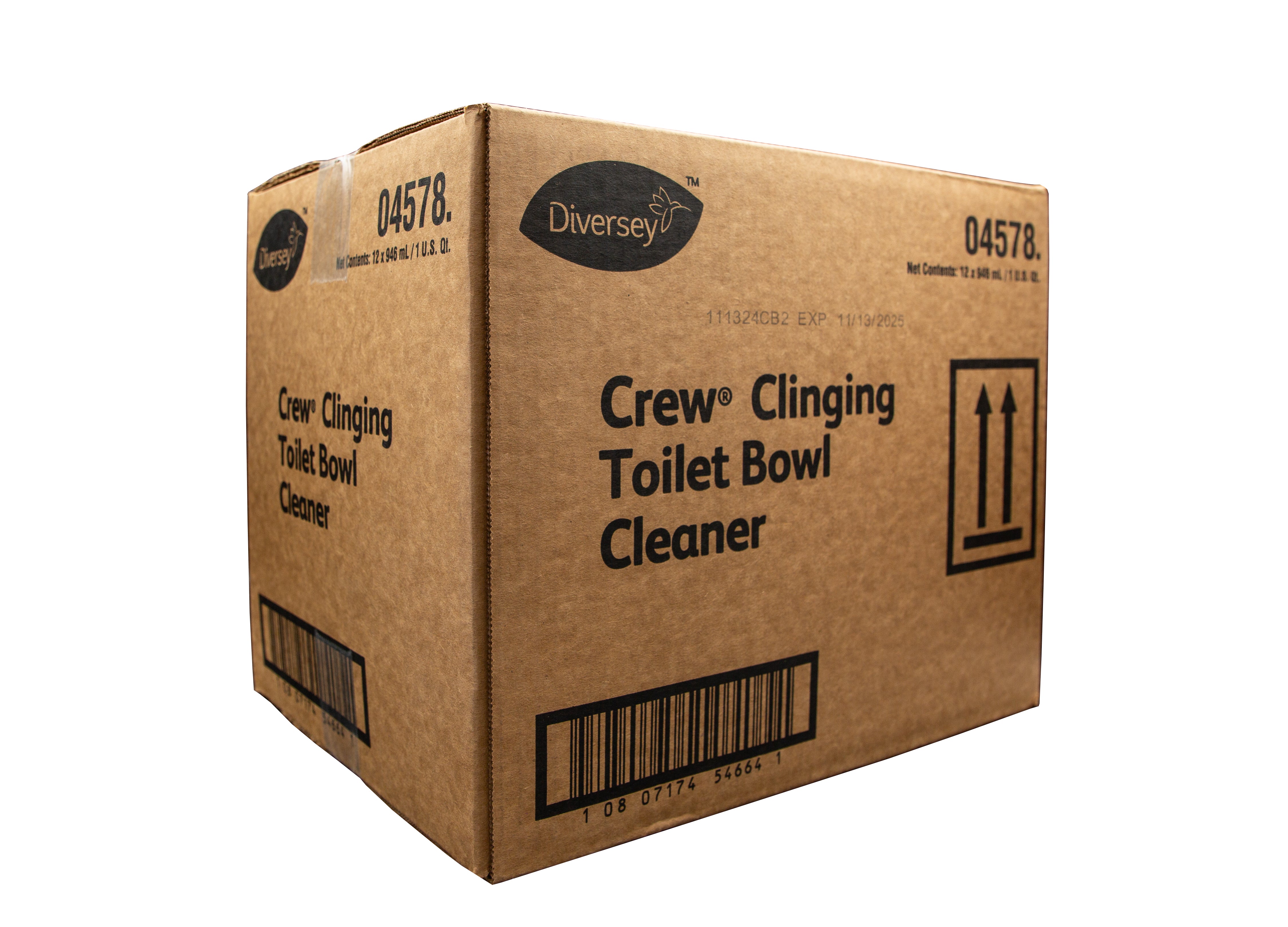 Diversey 4578 Crew 1 qt Clinging Toilet Bowl Cleaner - Floral 12 Pack